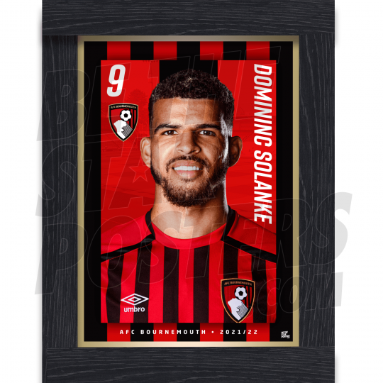 Solanke Bournemouth Framed Headshot A4 21/22