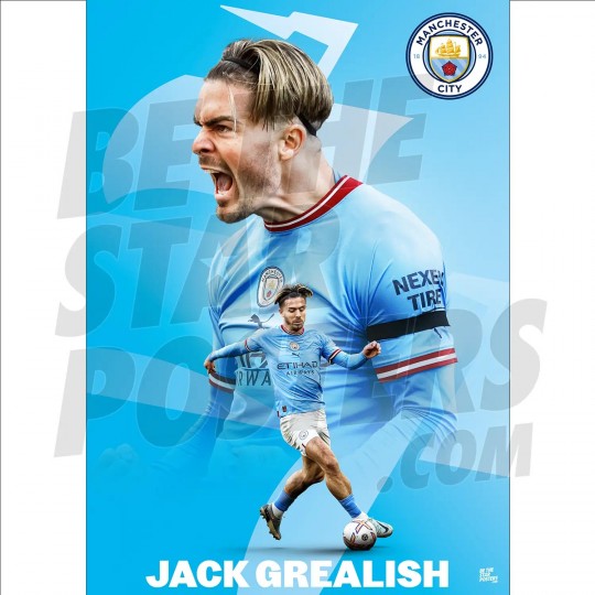 Poster Manchester City FC - Sterling 15/16, Wall Art, Gifts & Merchandise