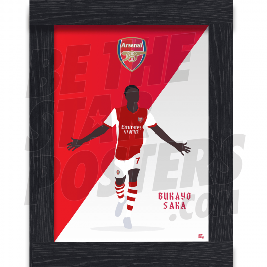 Odegaard Arsenal Headshot Poster A3 22/23