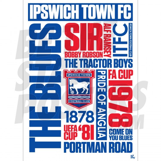 Harper Ipswich Town FC Headshot Poster A4 21/22