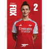 Arsenal FC Fox 24/25 Headshot Poster