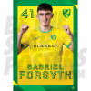 Norwich City FC Forsyth 24/25 Headshot Poster