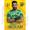 Oxford United FC Ingram 24/25 Headshot Poster