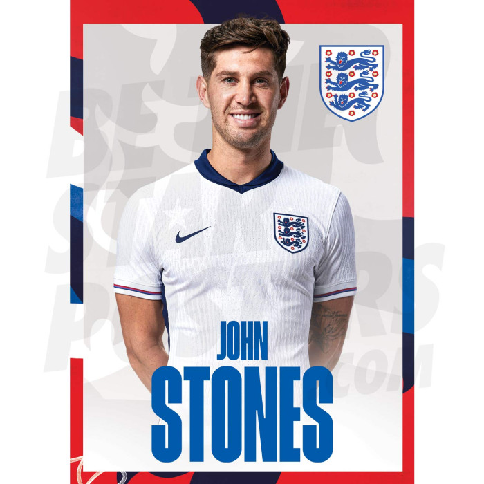 England Stones 24/25 Home Headshot Poster