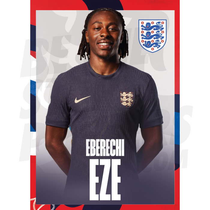 England Eze 24/25 Away Headshot Poster