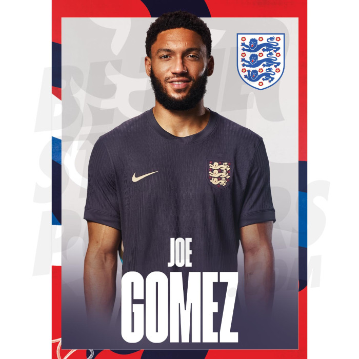 England Gomez 24/25 Away Headshot Poster