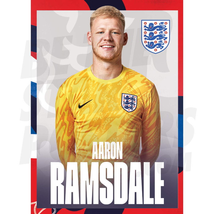 England Ramsdale 24/25 Away Headshot Poster