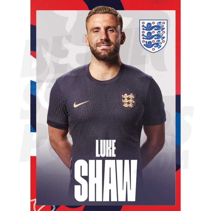 England Shaw 24/25 Away Headshot Poster