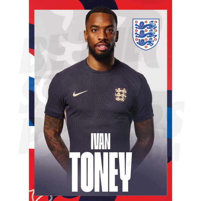 England Toney 24/25 Away Headshot Poster