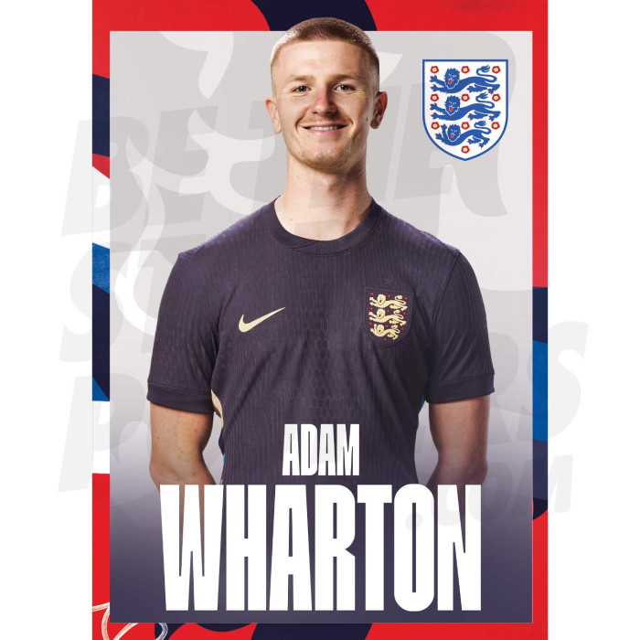 England Wharton 24/25 Away Headshot Poster