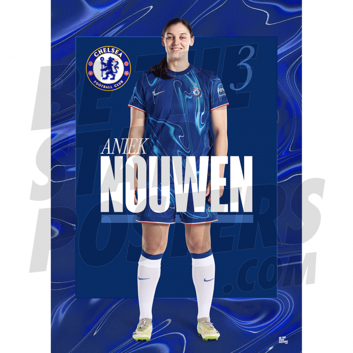 Chelsea FC Nouwen 24/25 Headshot Poster