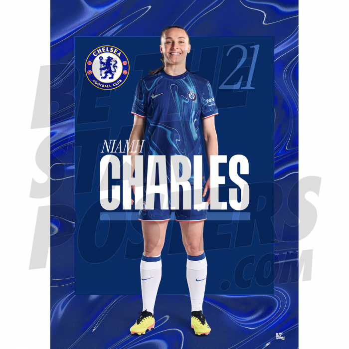 Chelsea FC Charles 24/25 Headshot Poster